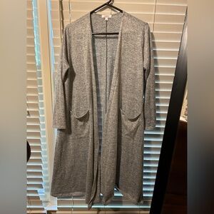LuLaRoe Heather Gray Open Cardigan